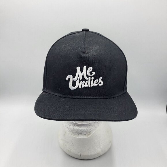 Me Undies Black Purple Ball‎ Cap  Hat Snap  Back White Novelty New - Picture 1 of 7